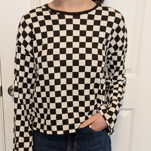 H&M checkered long sleeve